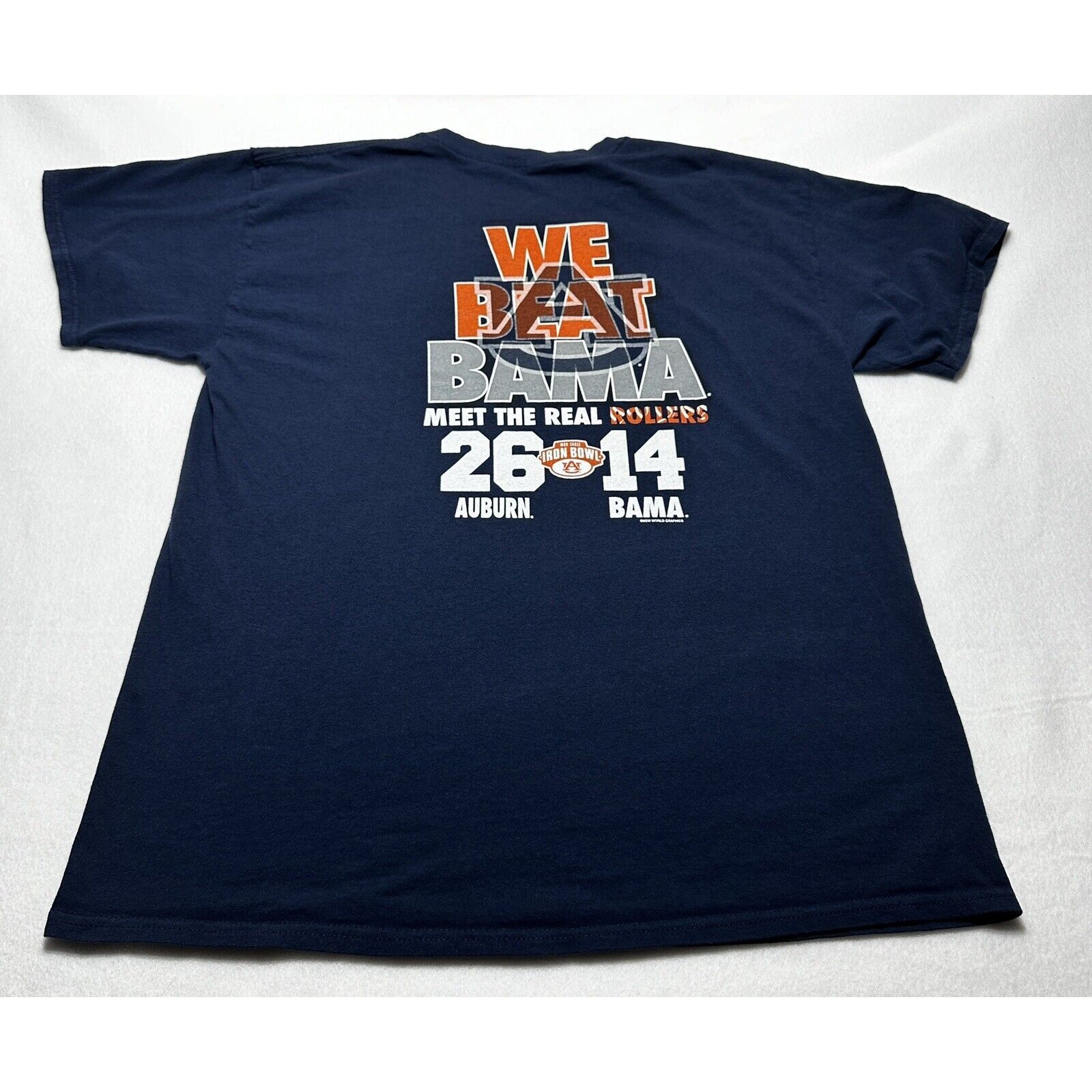 Auburn Tigers Iron Bowl We Beat Bama 2017 Ncaa Sec College Football Large Shirt
